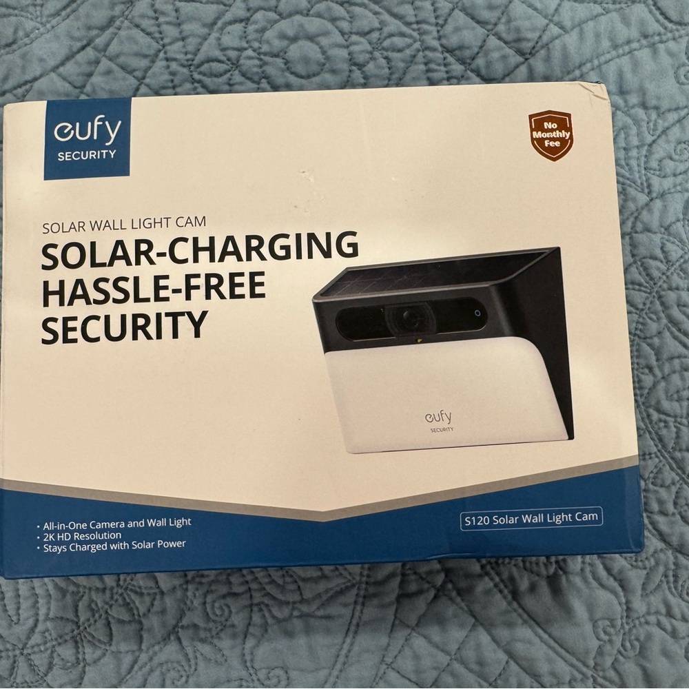 Eufy Security Solar Wall Light Cam S120 NWT